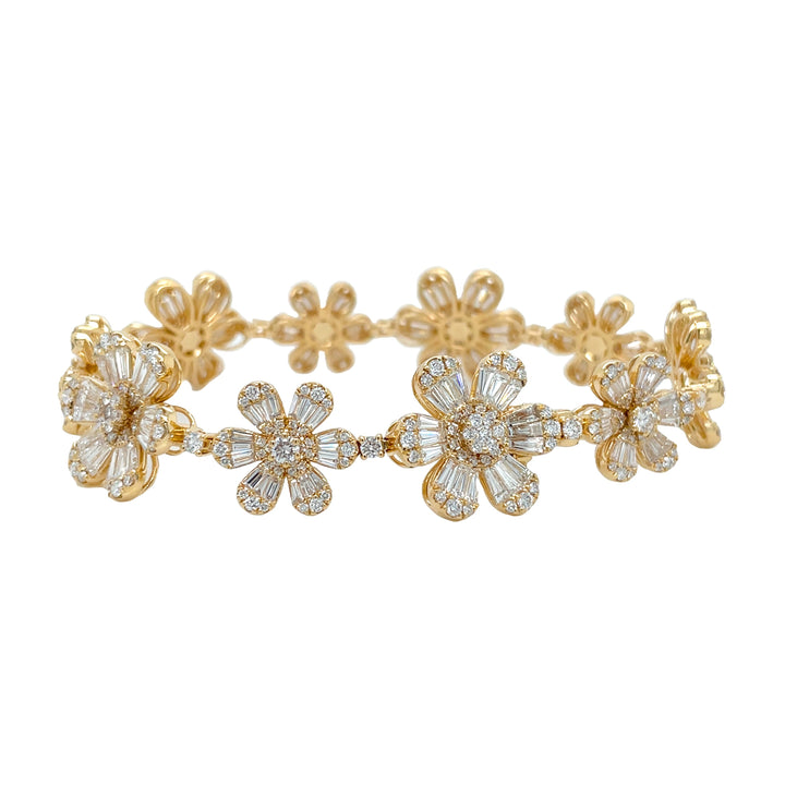 18kt Yellow Gold Diamond Bracelet
