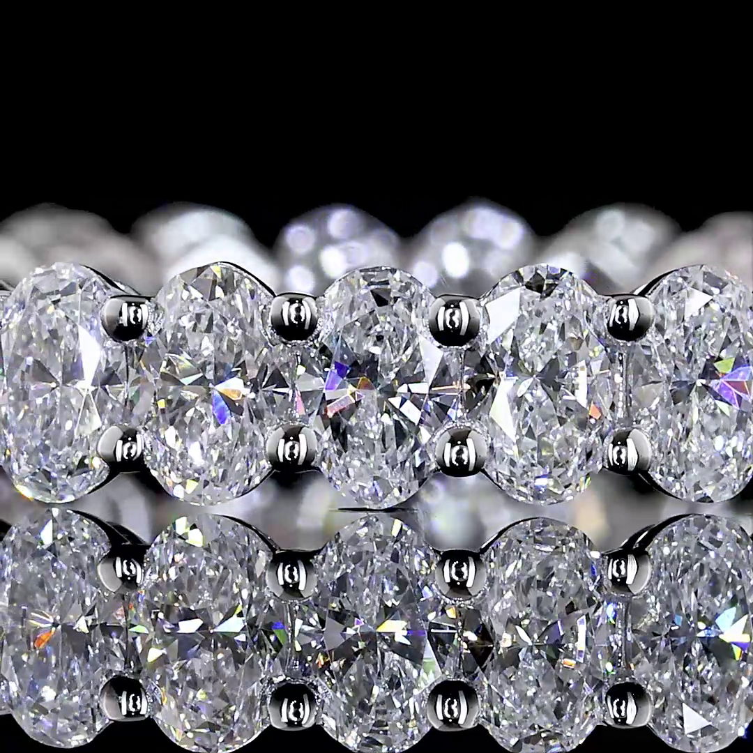 18kt White Gold Lab Diamond Eternity Band