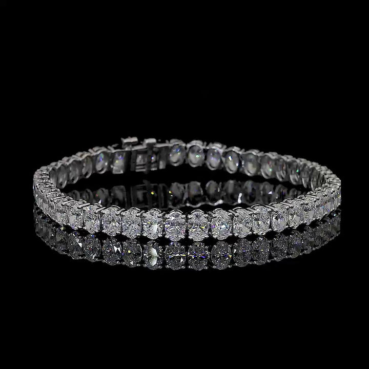 14kt White Gold Lab Diamond Tennis Bracelet