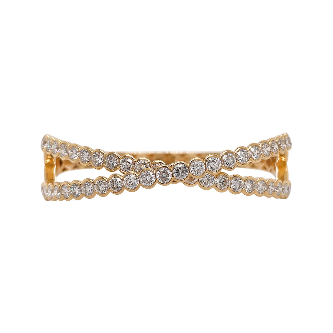 18kt Yellow Gold Diamond Bangle
