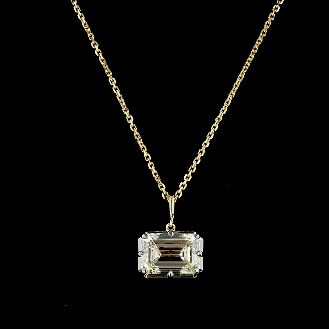 14kt Yellow Gold Lab Diamond Pendant