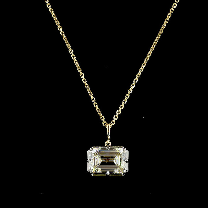 14kt Yellow Gold Lab Diamond Pendant