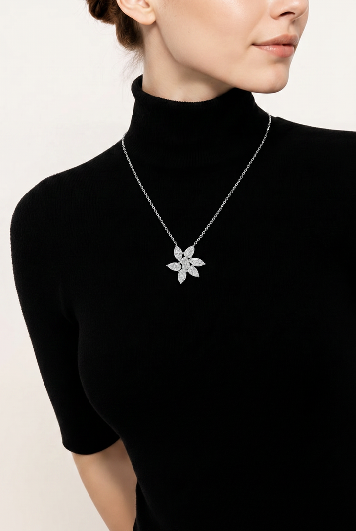 18kt White Gold Lab Diamond Pendant