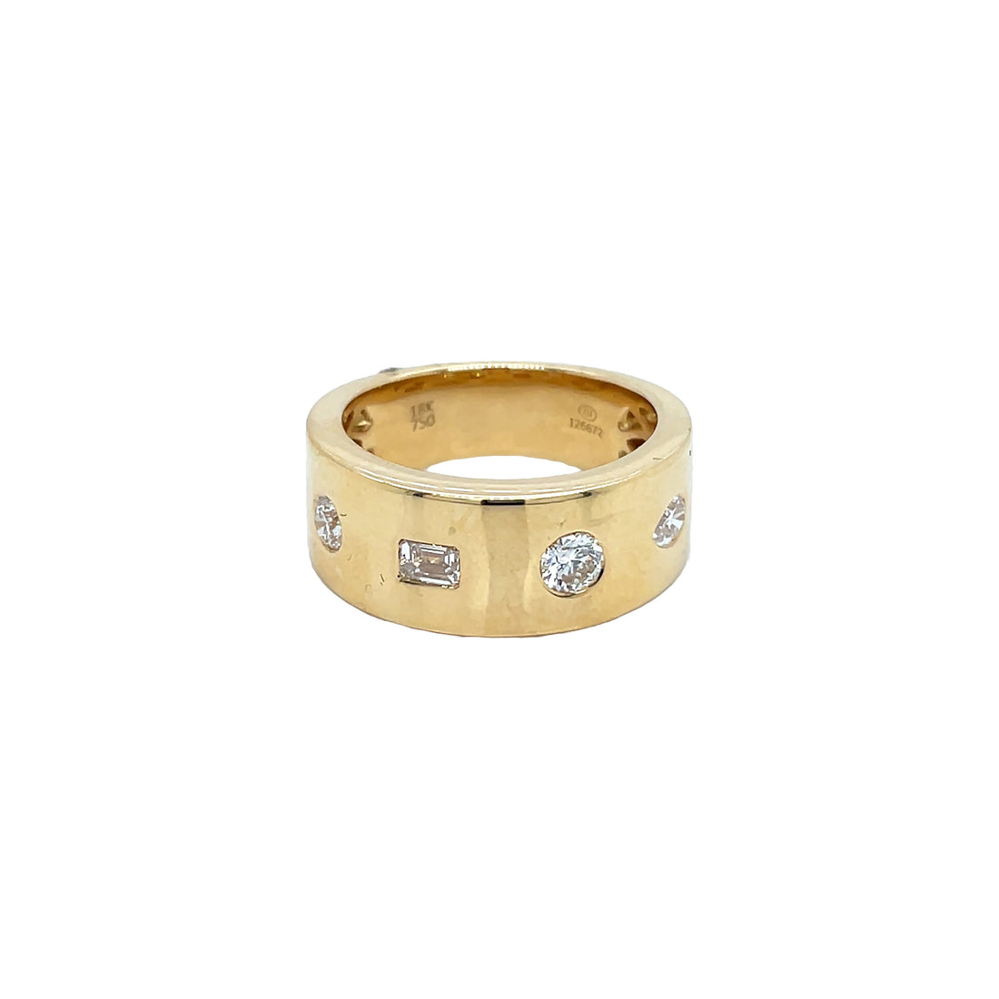18kt Yellow Gold Diamond Band