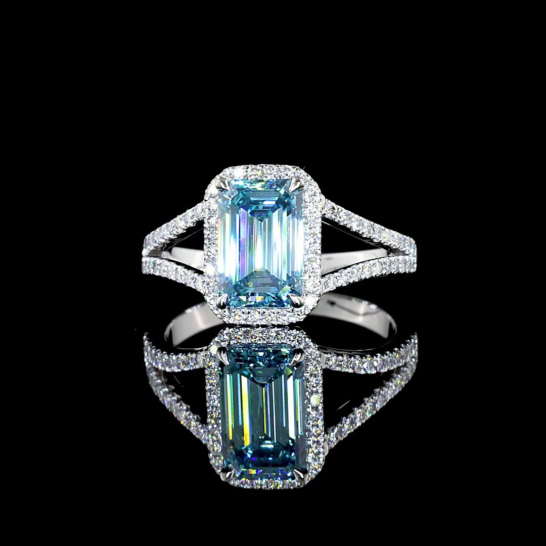 14kt White Gold Lab Diamond Ring