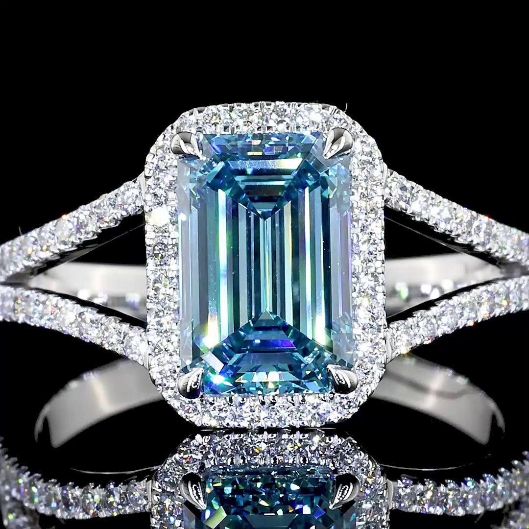 14kt White Gold Lab Diamond Ring