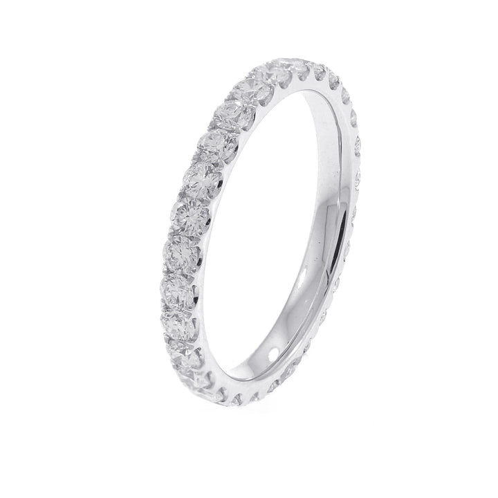 18kt White Gold Diamond Eternity Band