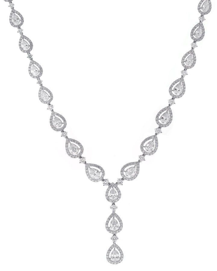 18kt White Gold Diamond Necklace