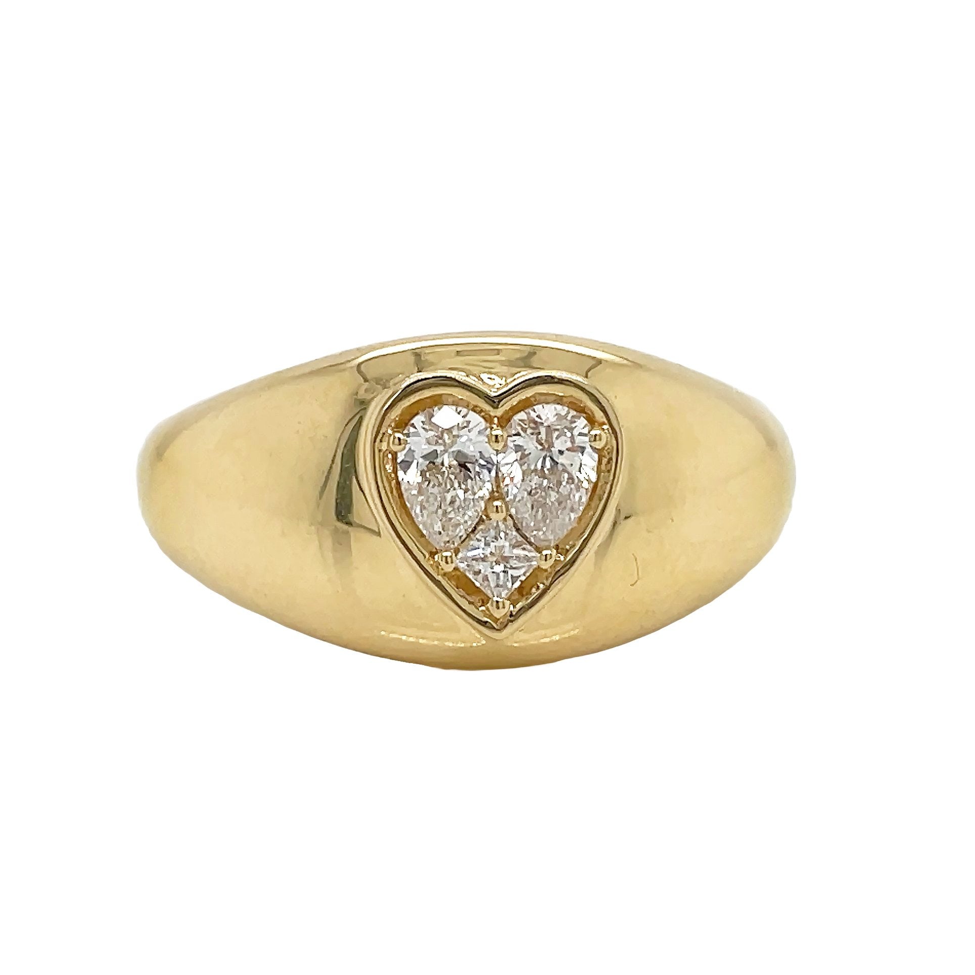 18kt Yellow Gold Diamond Ring