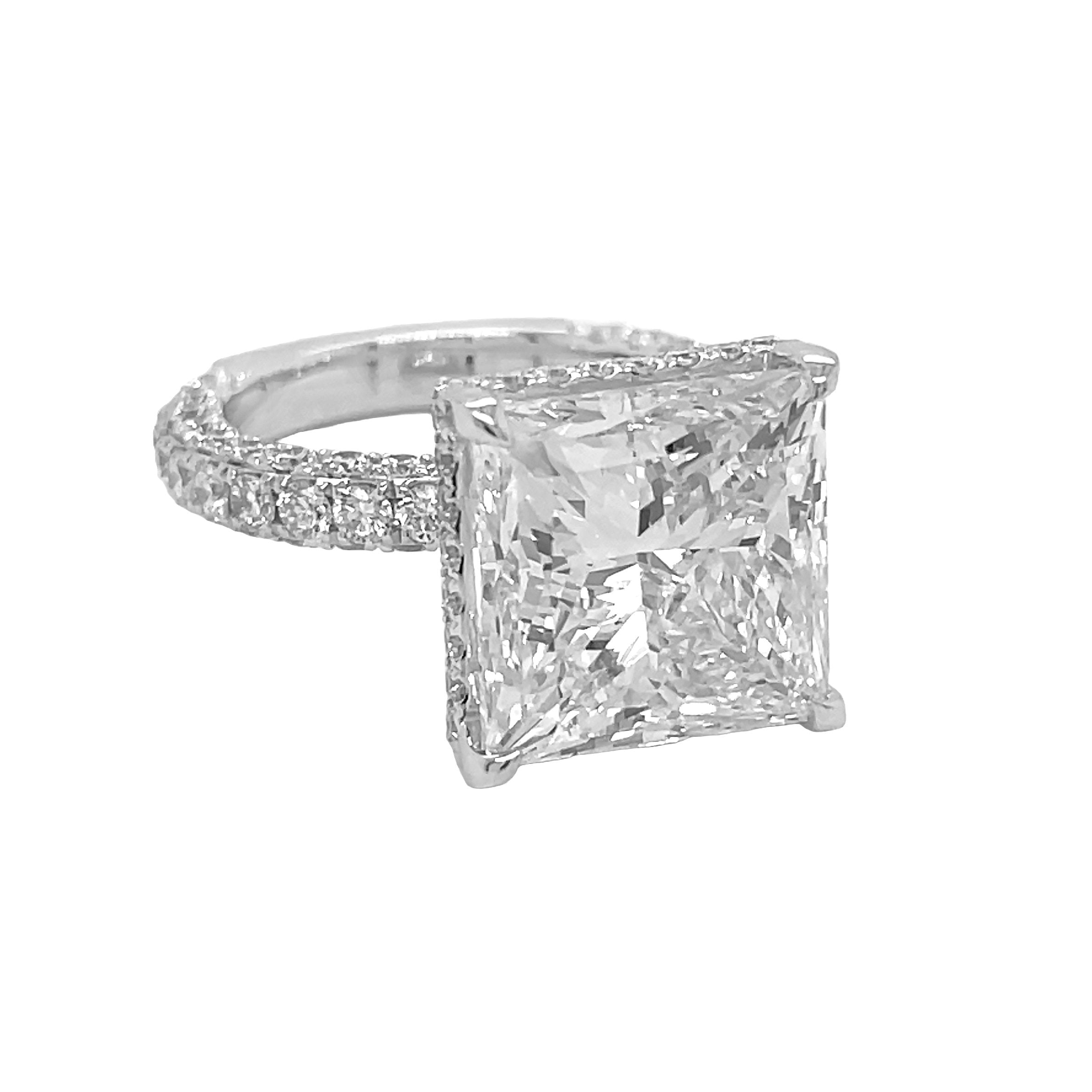 14kt White Gold Lab Diamond Ring