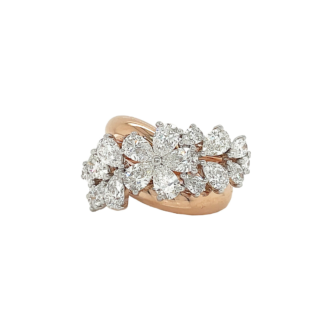 18kt Rose Gold Diamond Ring