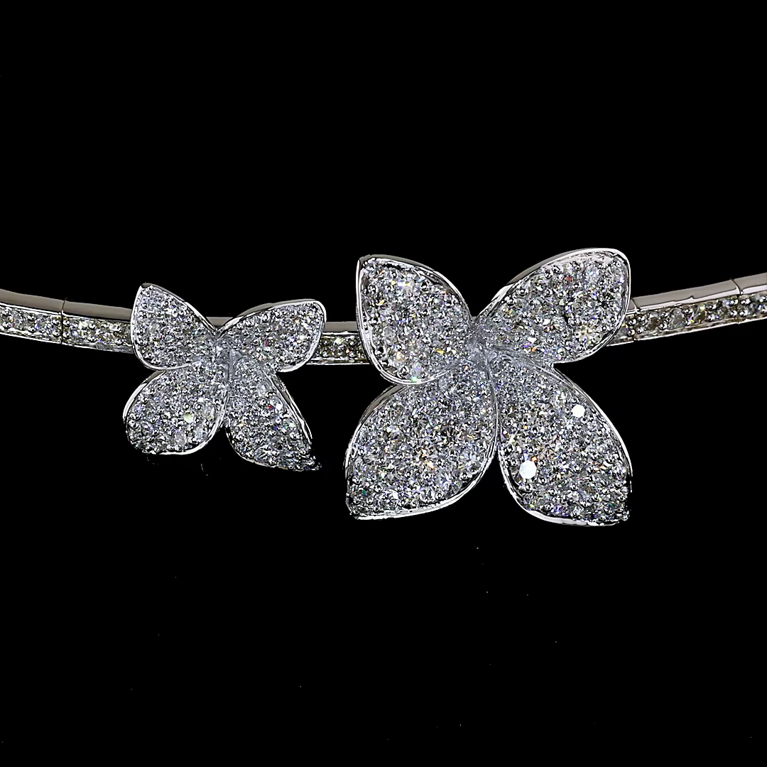 14kt White Gold Lab Diamond Necklace