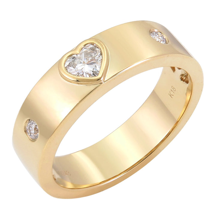 18kt Yellow Gold Diamond Band