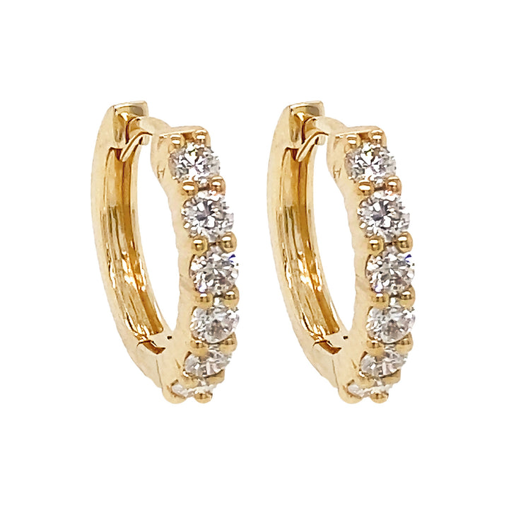 18kt White Gold Diamond Earrings