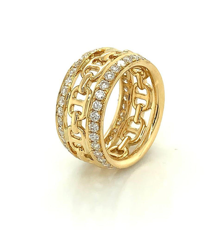 18kt Yellow Gold Diamond Ring