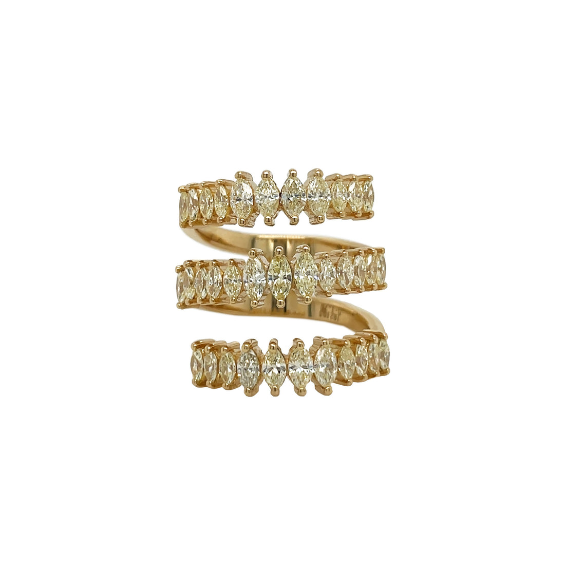 18kt Yellow Gold Yellow Diamond Ring