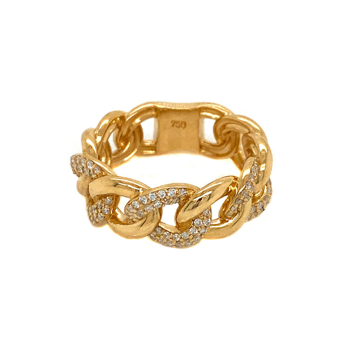 18kt Yellow Gold Diamond Ring