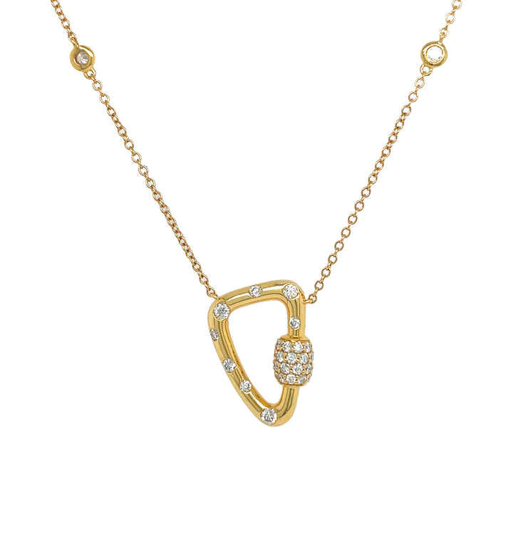 18kt Yellow Gold Diamond Pendant