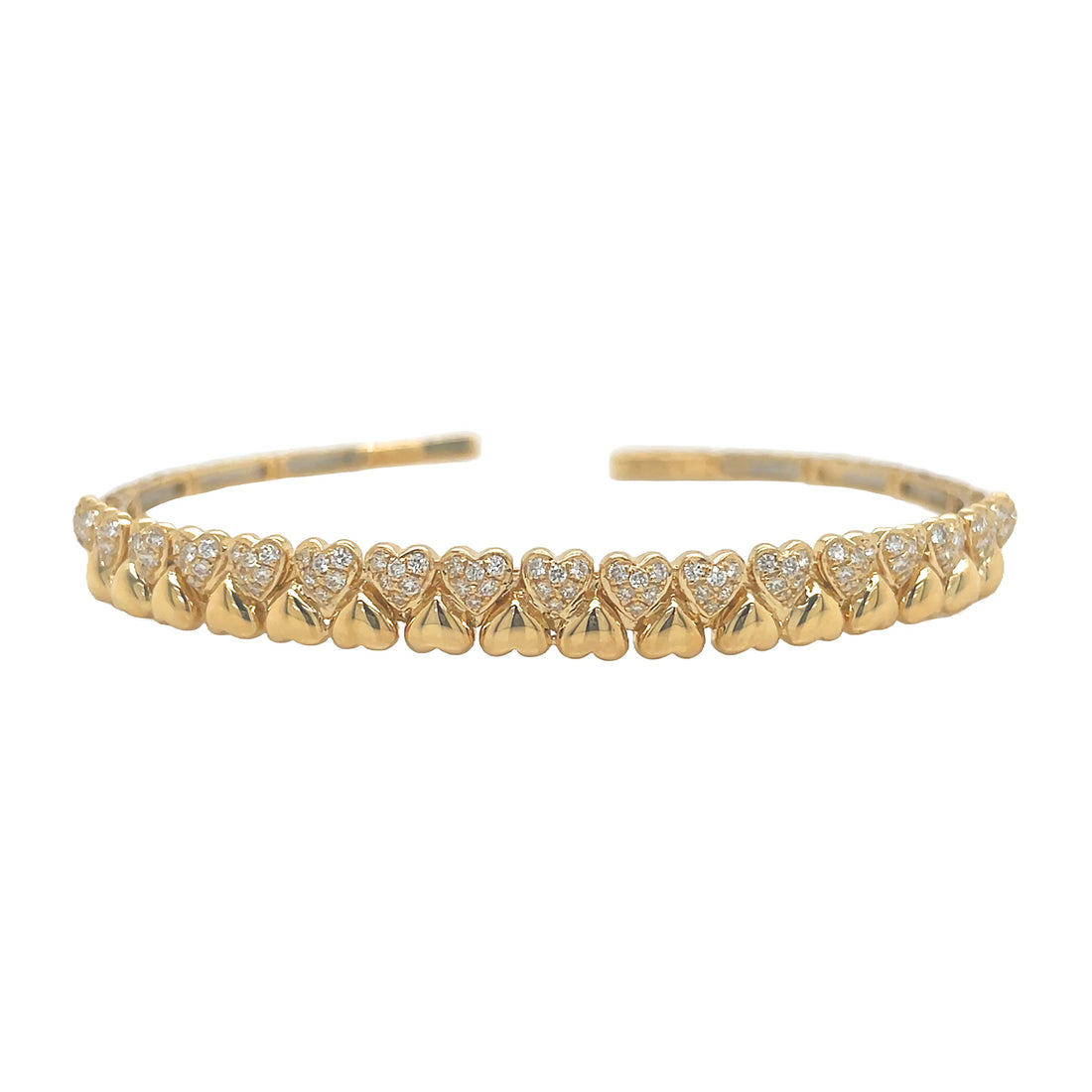 18kt Yellow Gold Diamond Bangle