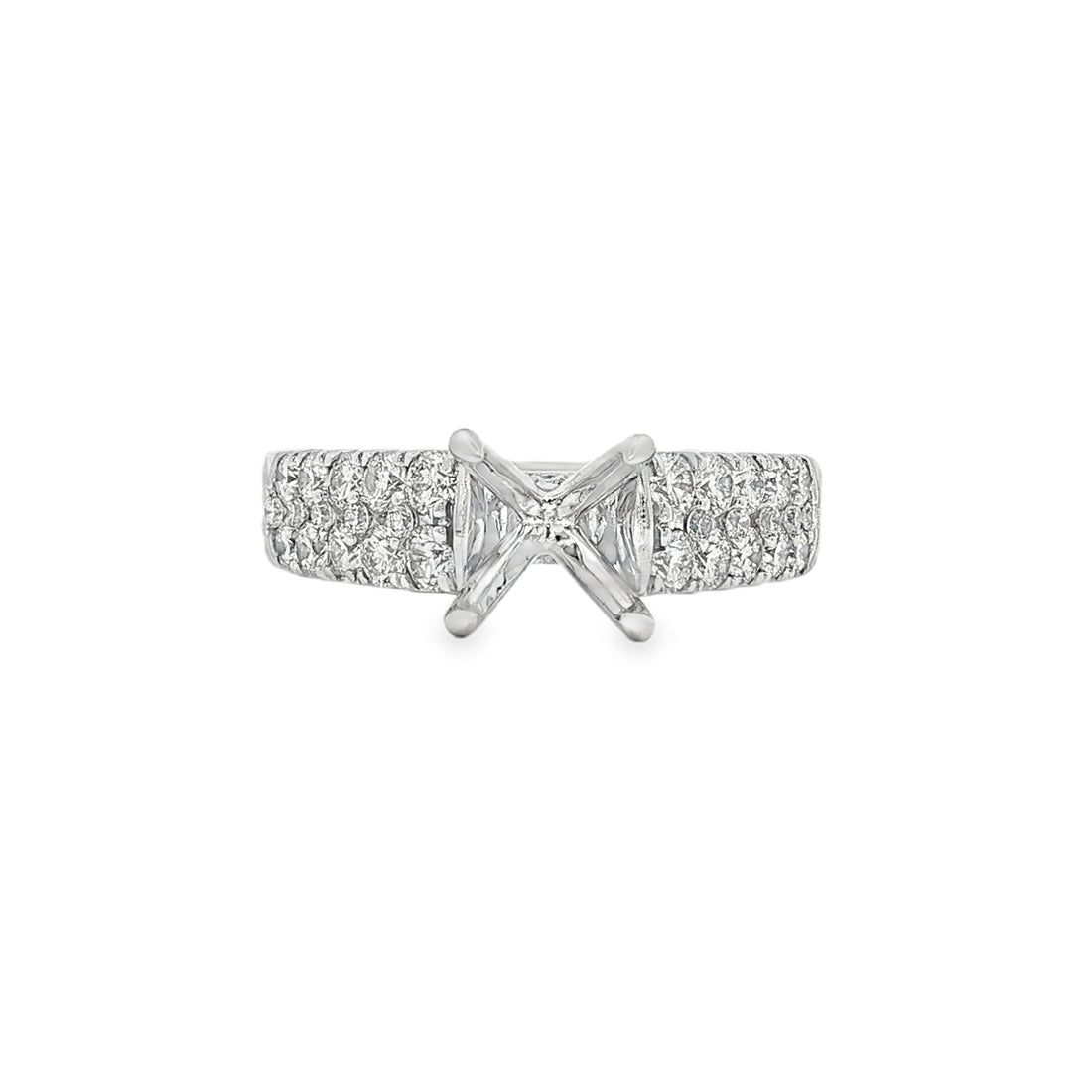 14kt White Gold Lab Diamond Semi-Mount