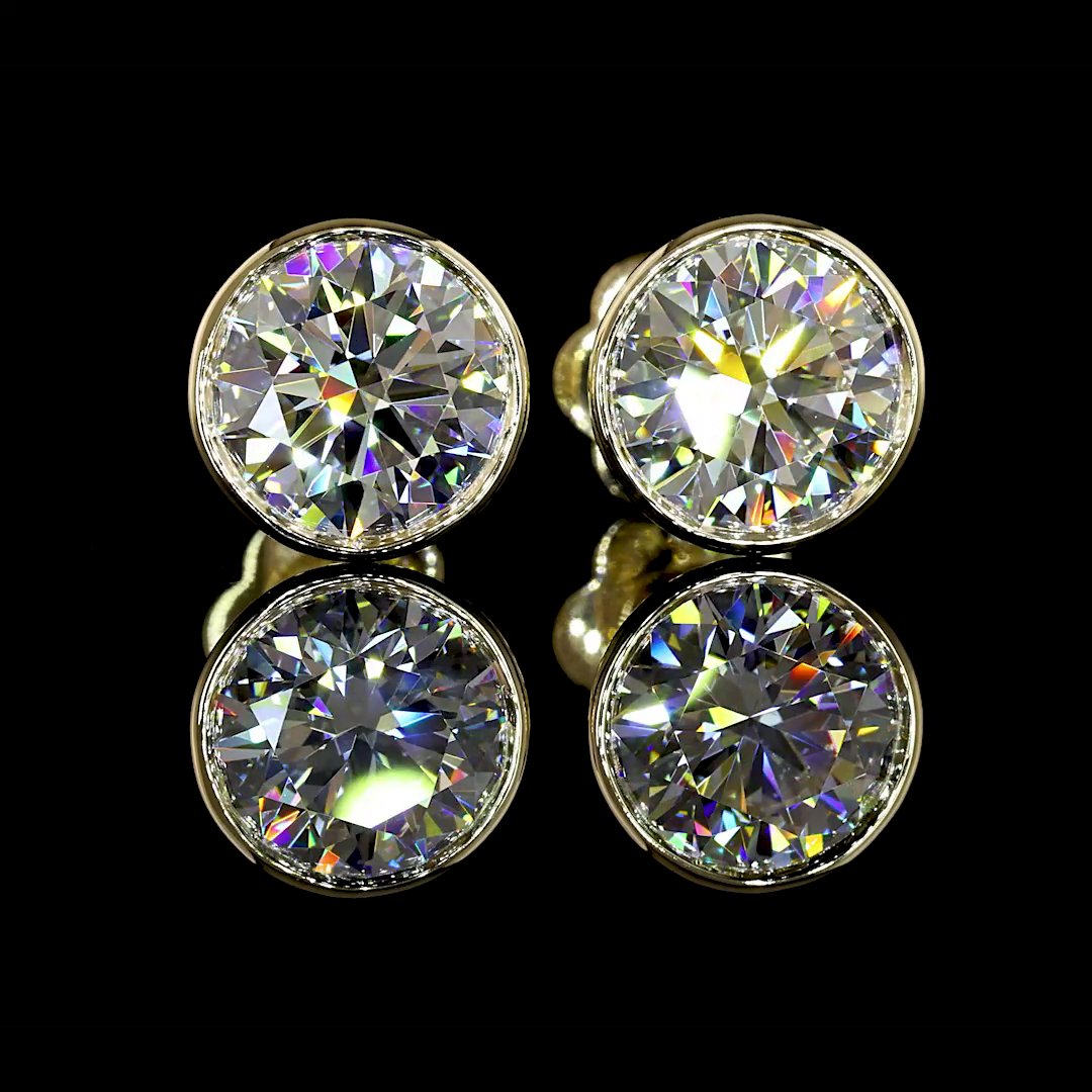 14kt Yellow Gold Lab Diamond Studs