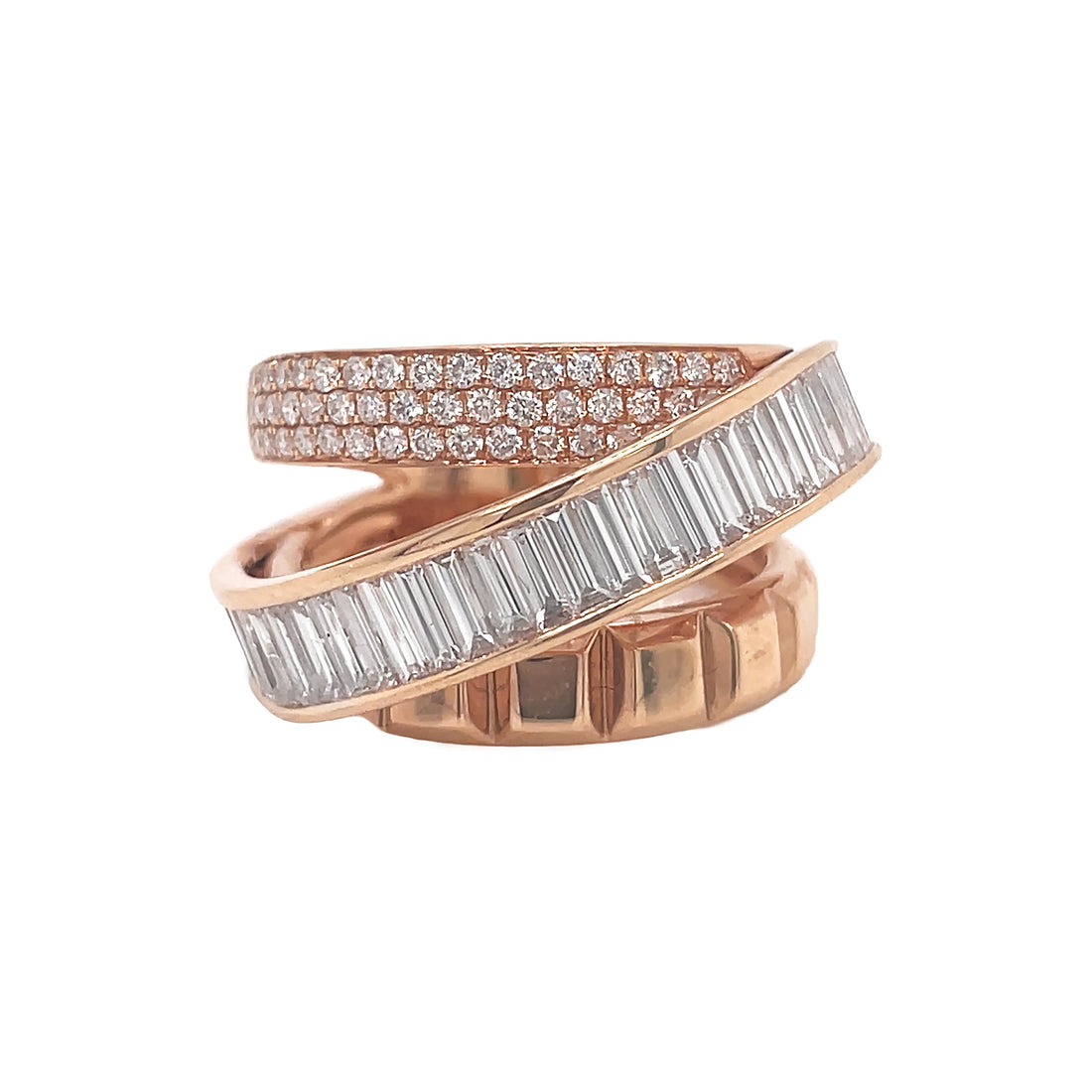18kt Rose Gold Diamond Ring