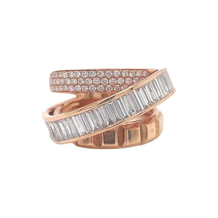 18kt Rose Gold Diamond Ring