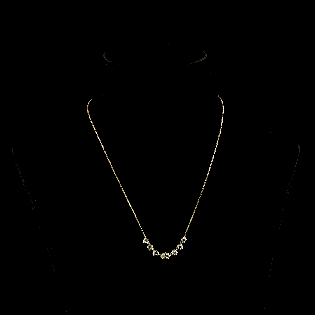 14kt Yellow Gold Lab Diamond Necklace