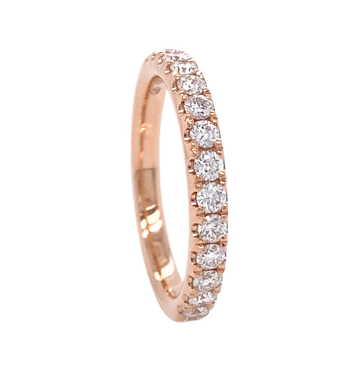 18kt Rose Gold Diamond Band