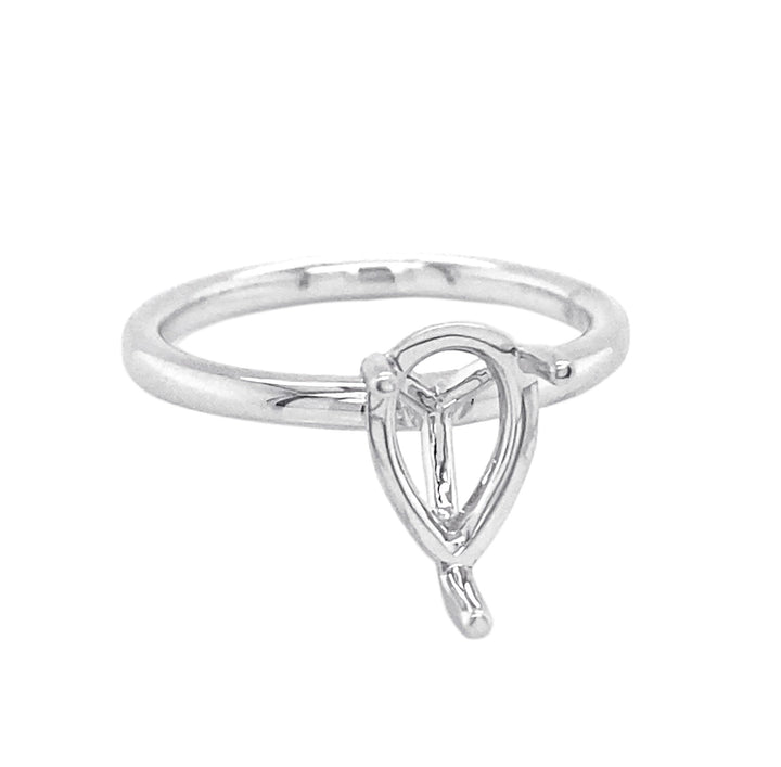 18kt White Gold Semi Mount