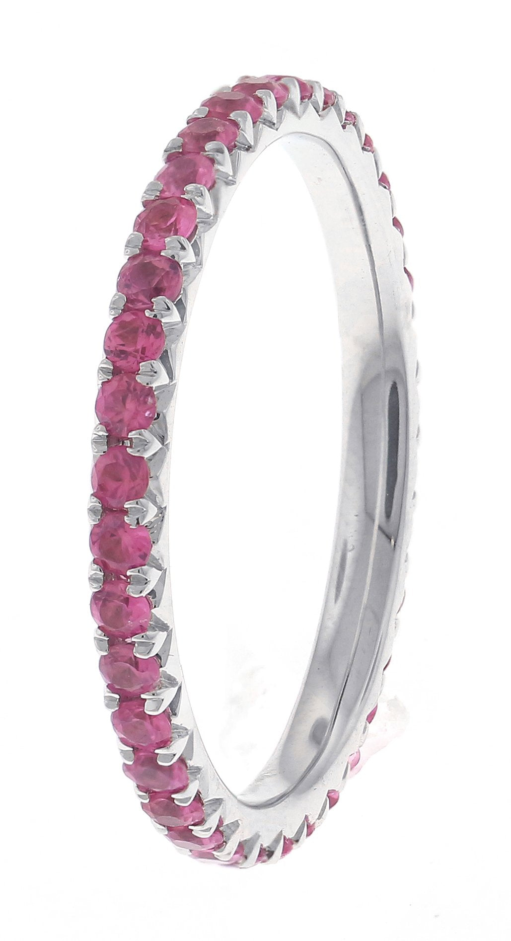 18kt White Gold Ruby Eternity Band