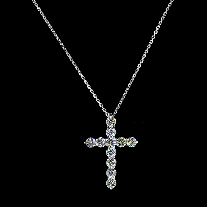 14kt White Gold Lab Diamond Pendant