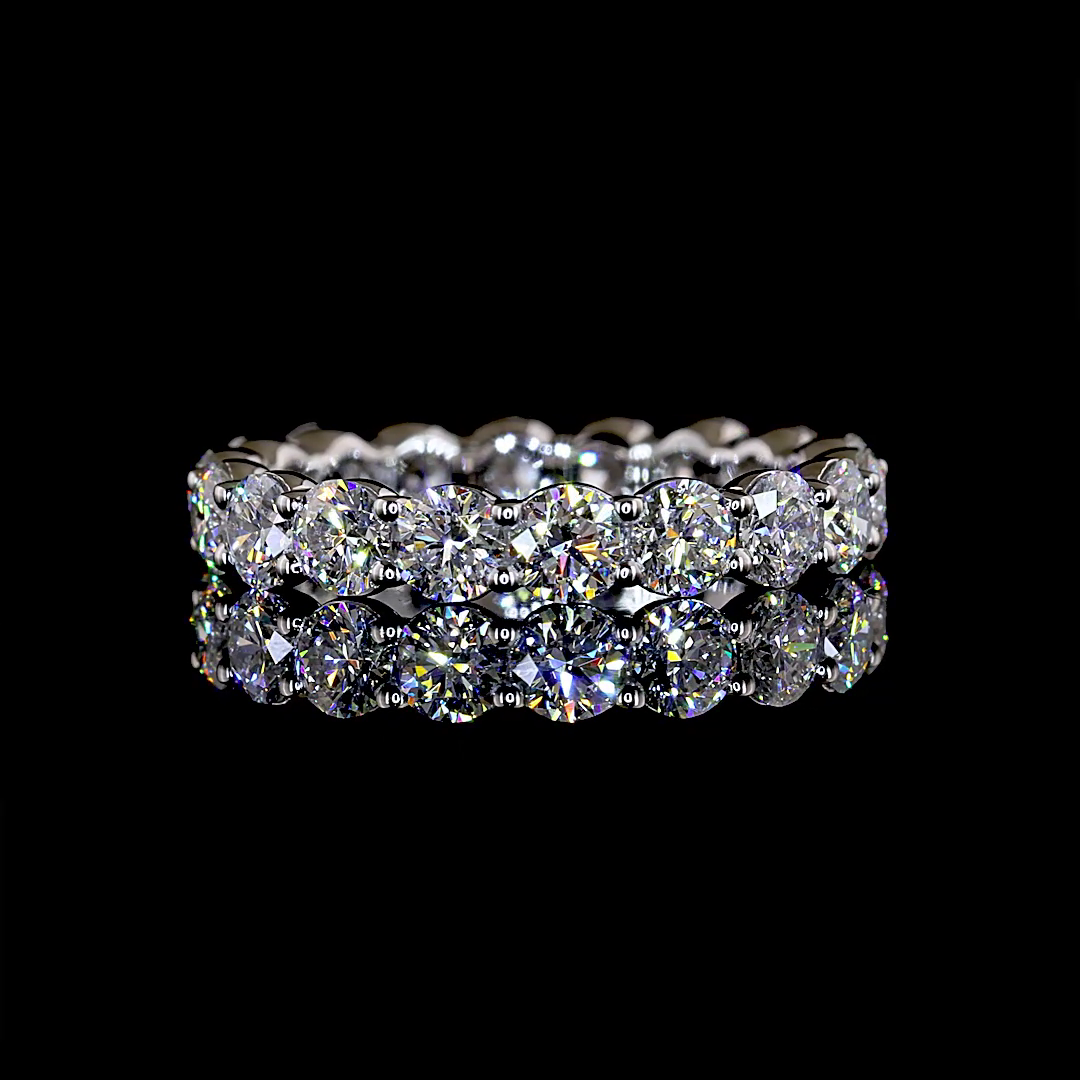14kt White Gold Lab Diamond Eternity Band