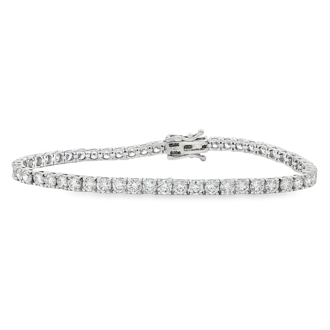 14kt White Gold Lab Diamond Tennis Bracelet