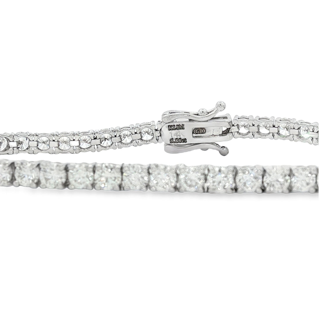 14kt White Gold Lab Diamond Tennis Bracelet