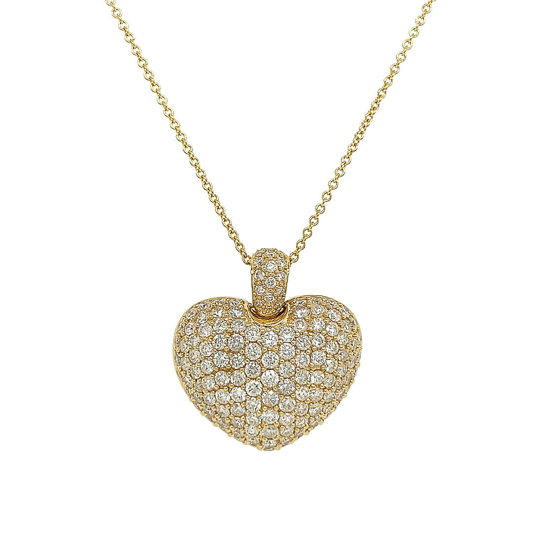 18kt Yellow Gold Diamond Pendant