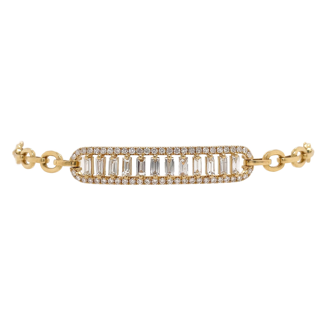 18kt Yellow Gold Diamond Bracelet
