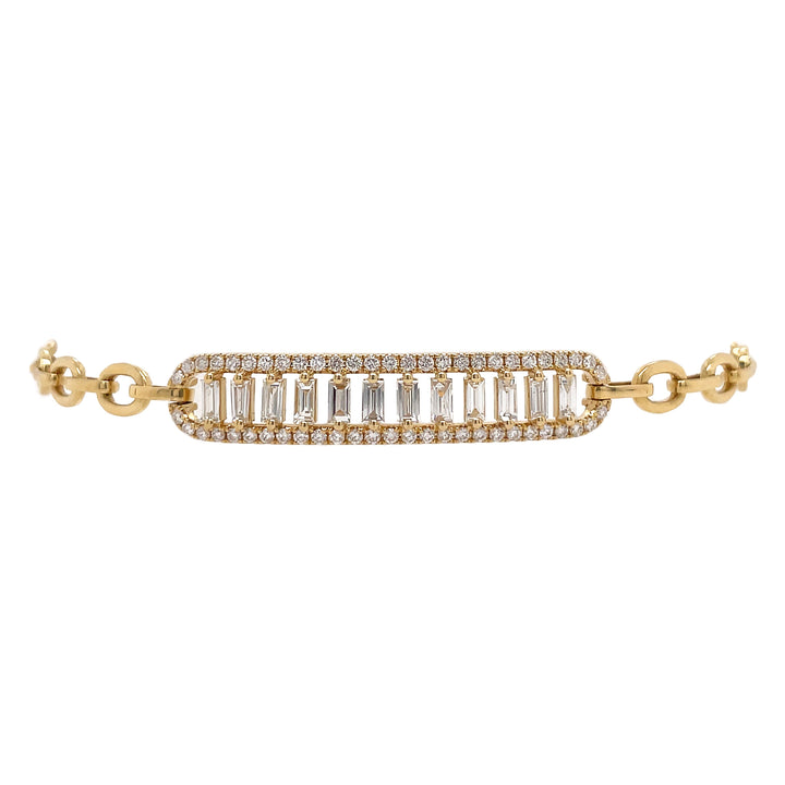 18kt Yellow Gold Diamond Bracelet