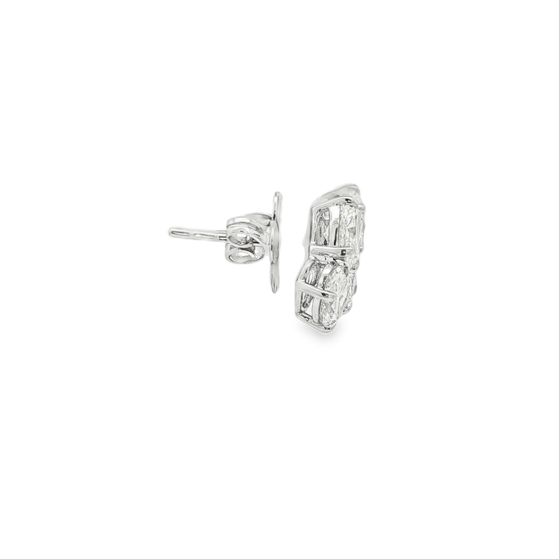 18kt White Gold GIA Certified Diamond Earrings