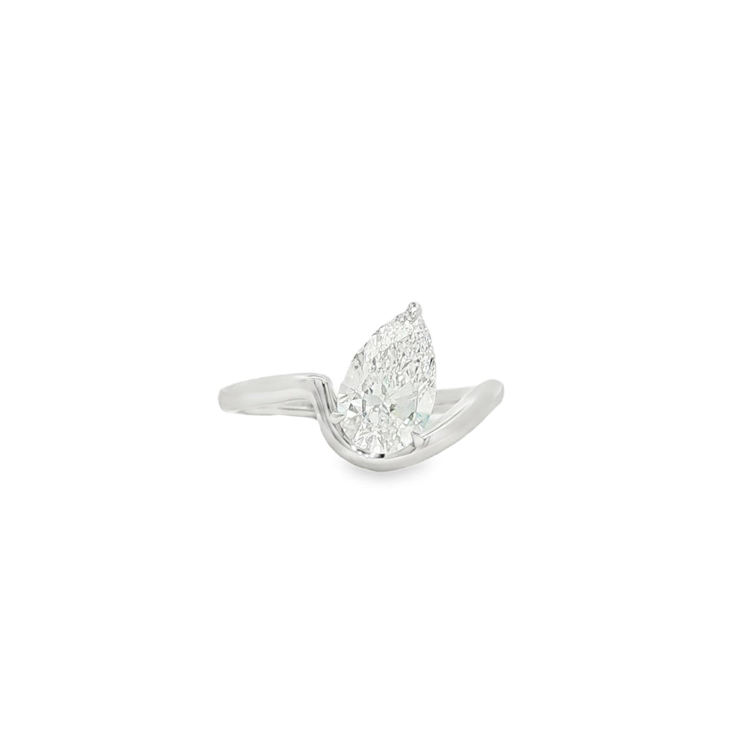 14kt White Gold Lab Diamond Ring