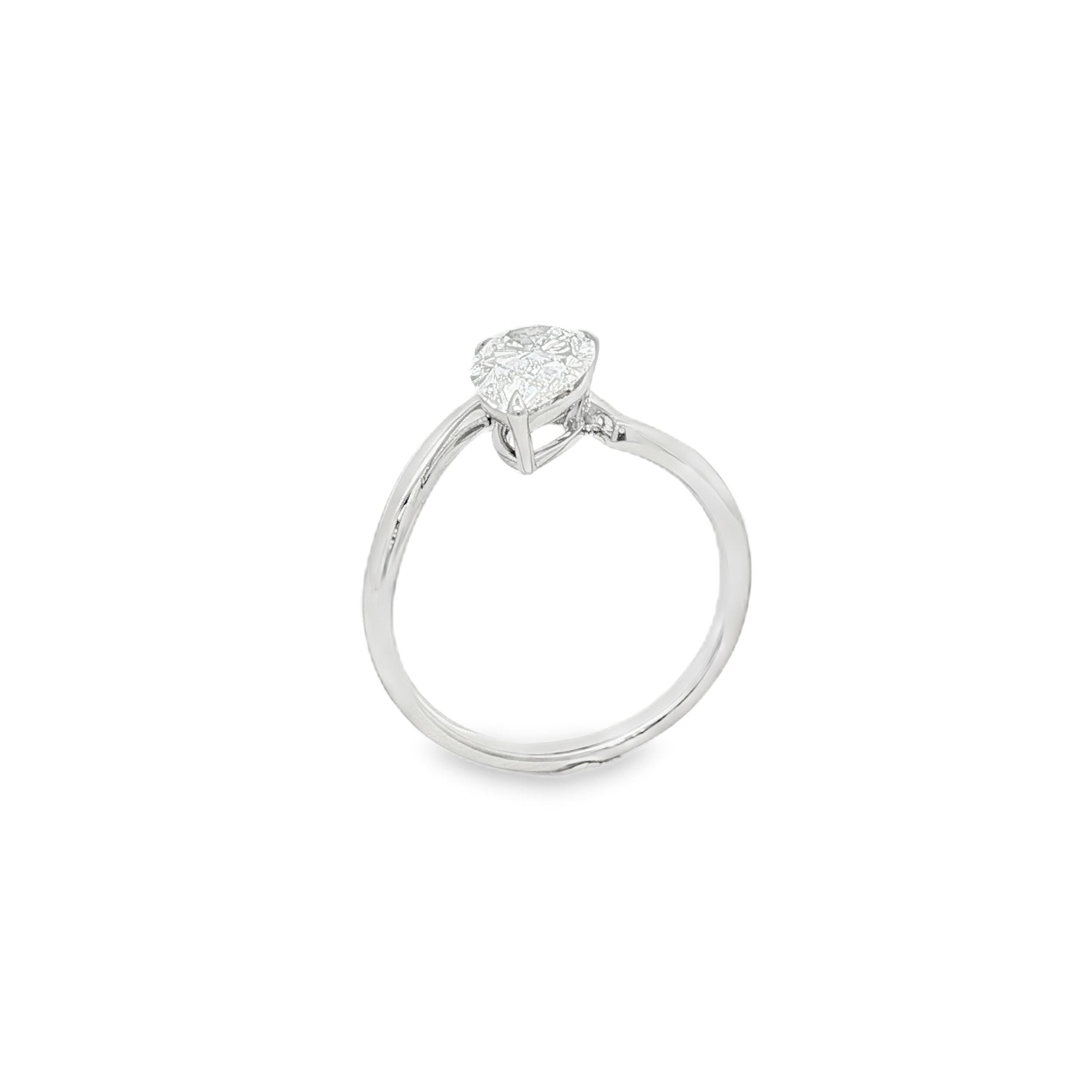 14kt White Gold Lab Diamond Ring