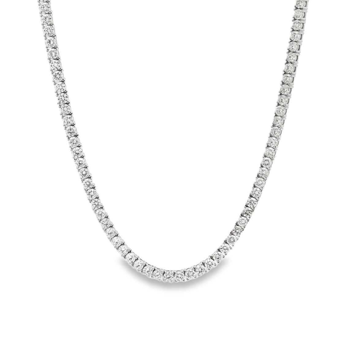 14kt White Gold Lab Diamond Tennis Necklace