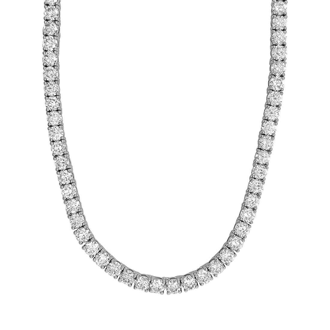 18kt White Gold Diamond Necklace