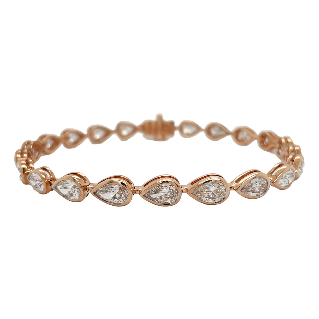 18kt Rose Gold Diamond Tennis Bracelet