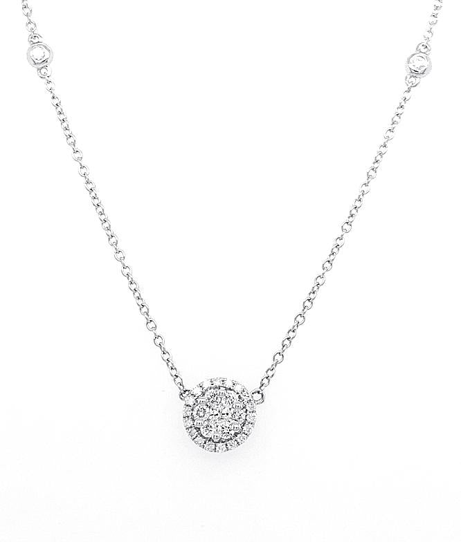 18kt White Gold Diamond Necklace