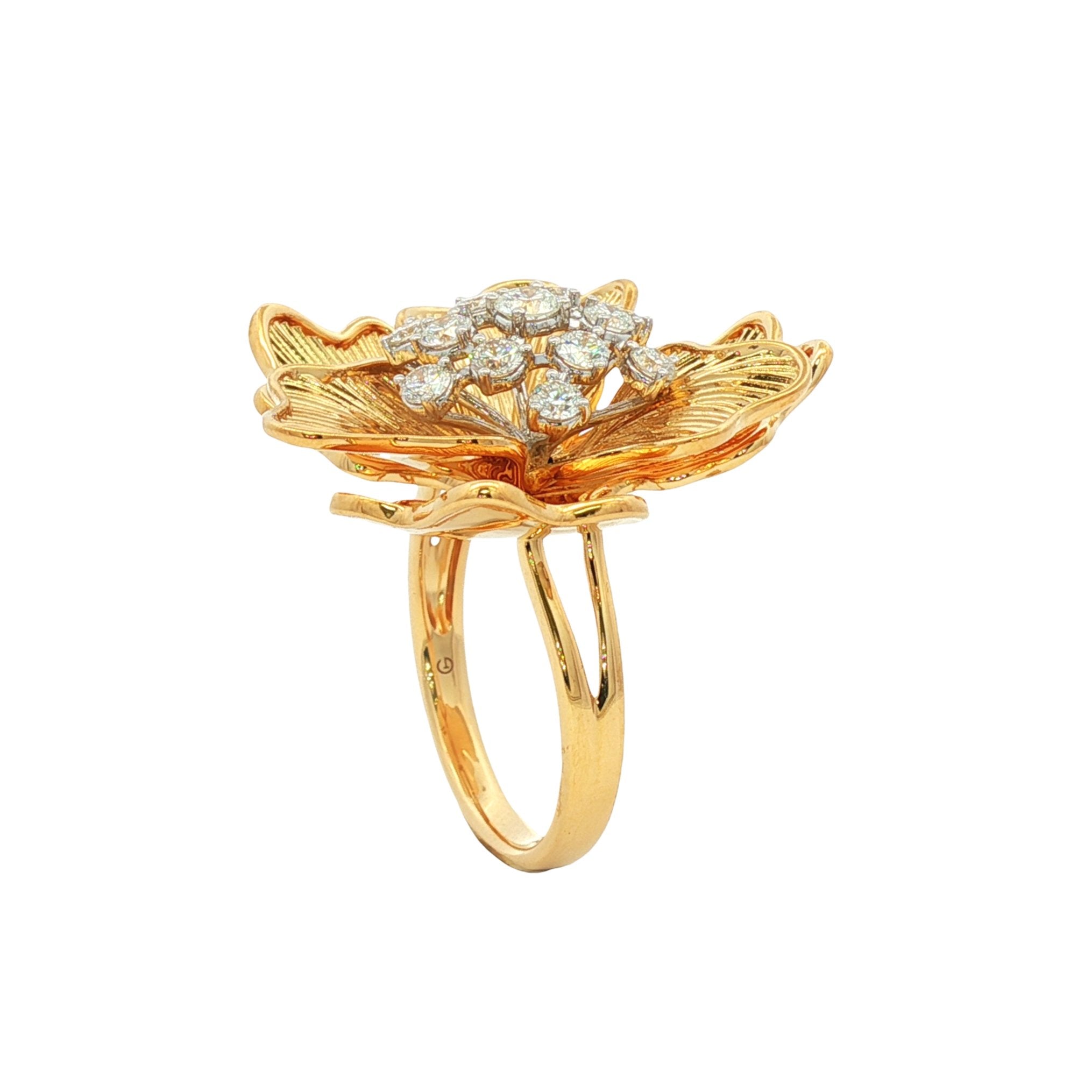 18kt Yellow Gold Diamond Ring