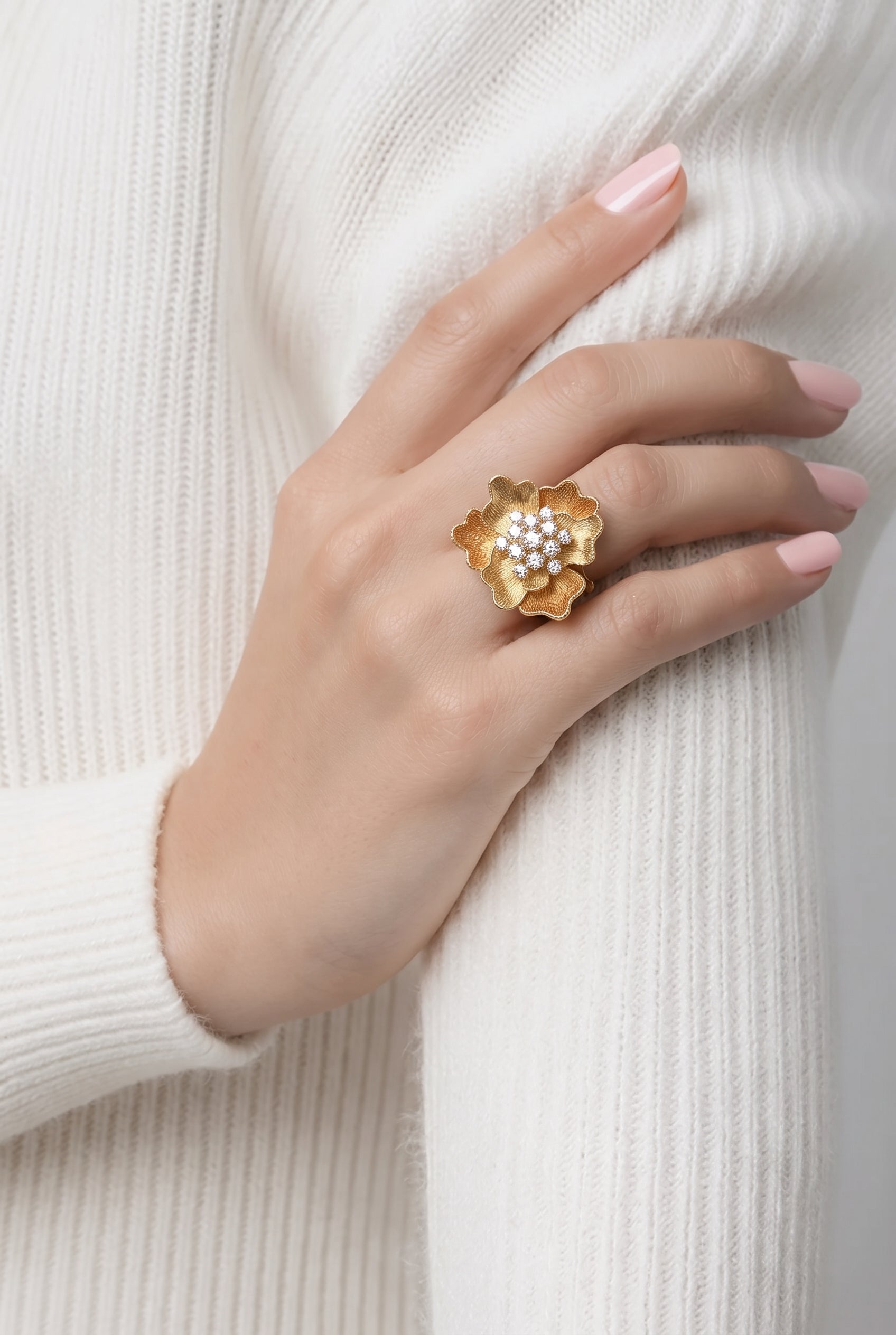 18kt Yellow Gold Diamond Ring