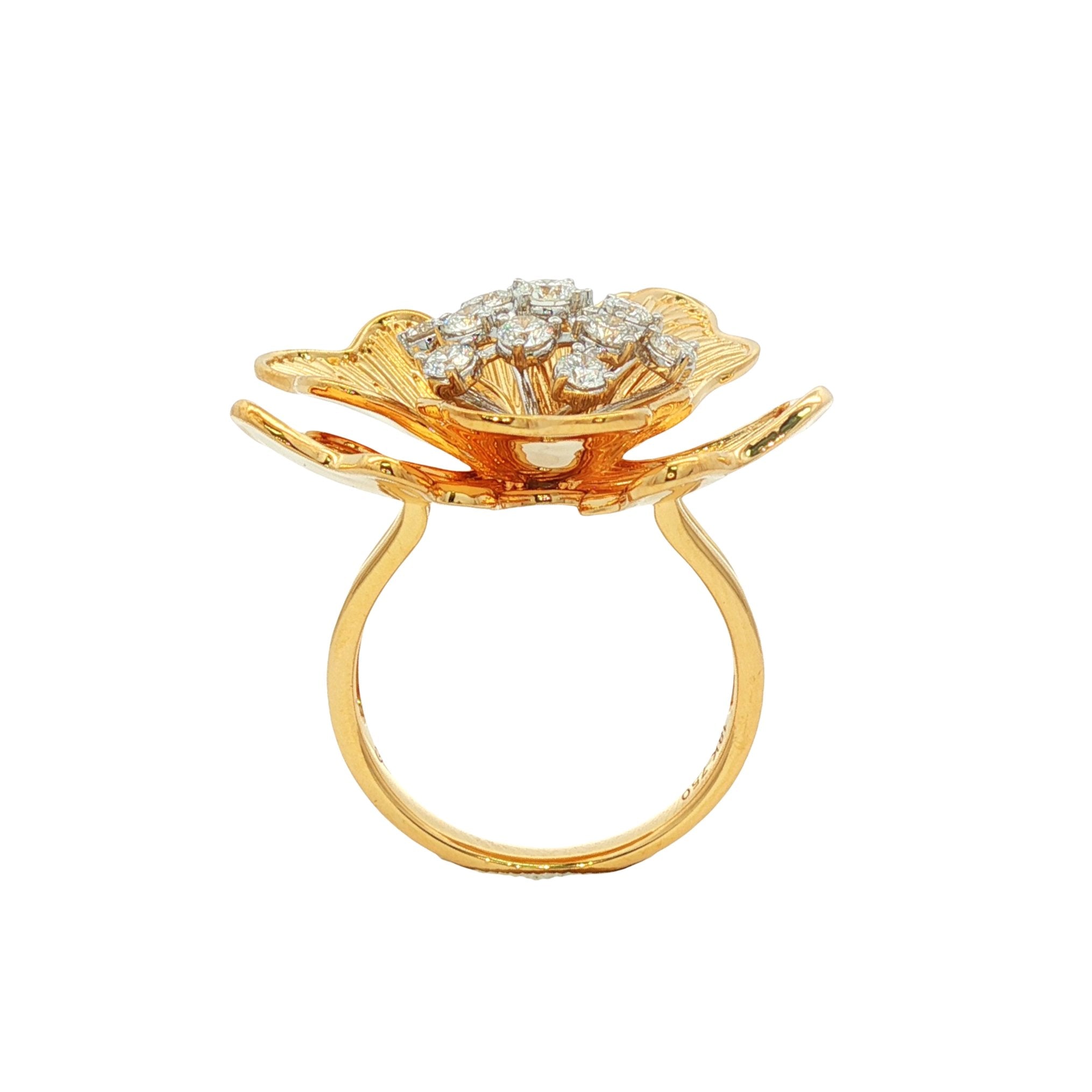 18kt Yellow Gold Diamond Ring