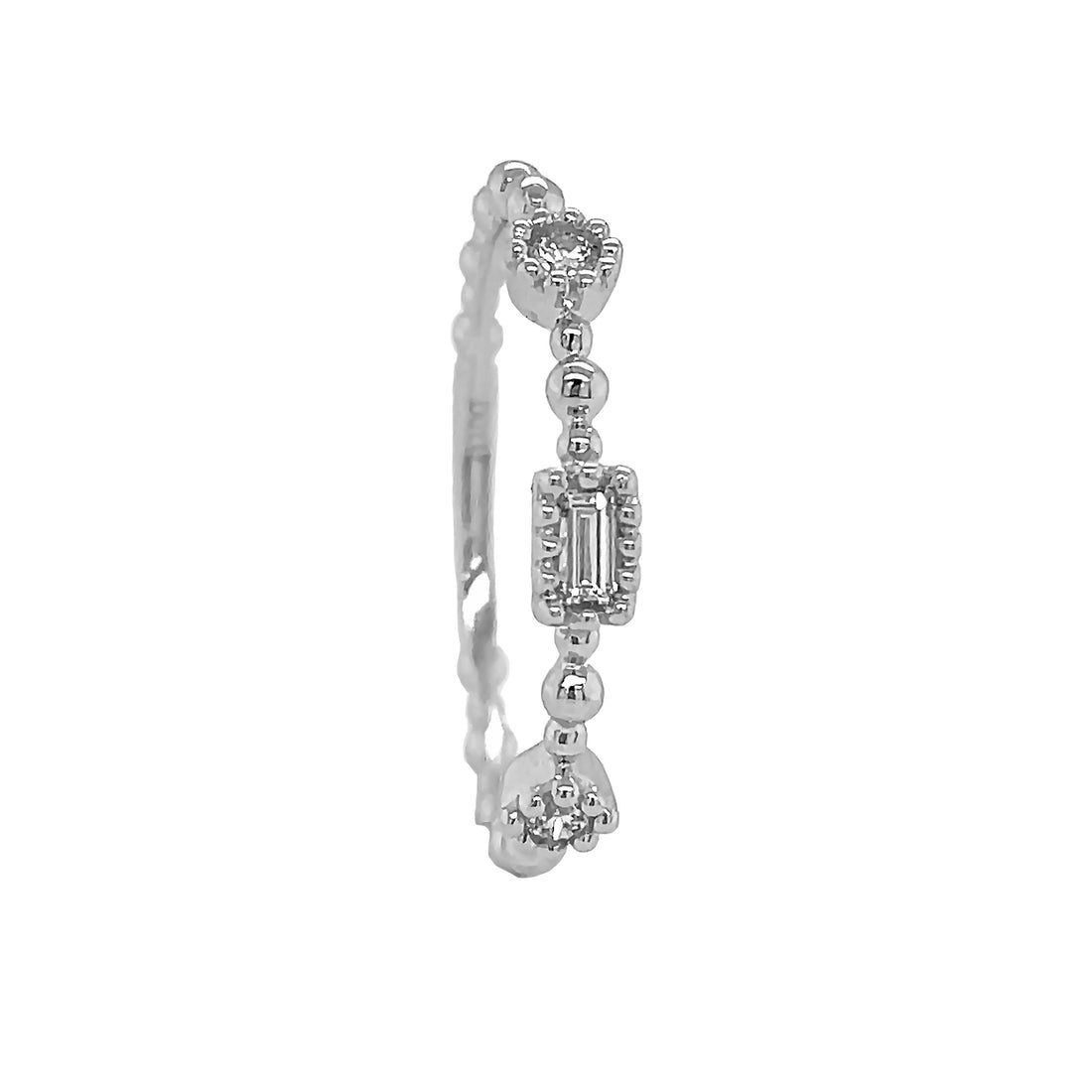 18kt White Gold Diamond Band