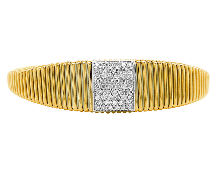 18kt Yellow Gold Diamond Bangle